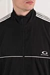 Balenciaga Спортивный костюм чёрного цвета с белым кантом - логотип бренда. 100% полиэстер. молния. два боковых кармана. Страна производитель: Италия. Уход: специализированная чистка - фото 5