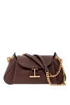 Tom Ford Сумка через плечо Tara Chain из натуральной кожи короичневого цвета - подвесная Т-образная фурнитура. 100% телячья кожа. Размеры: 29 х 15 х 7 см. Длина ремня: регулируемый плечевой ремень . внутренний карман на молнии . магнитная застежка. Страна производитель: Италия. Уход: специализированная чистка - фото 1
