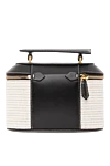 Женская сумка-тоут B-Buzz белая с черным карманом Balmain - логотип. 80% текстиль, 20% натуральная кожа. Длина ремня: регулируемый ремешок. наружный карман. видимая застежка-молния. Страна производитель: Франция. Уход: специализированная чистка - фото 4