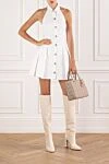 Свитшот с круглым вырезом и логотипом белый мужской Balmain - логотип бренда. 100% хлопок. Страна производитель: Франция. Уход: специализированная чистка - фото 2