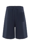 Men's loose-fitting shorts with elastic waistband Brioni - 100% cotton. two side, one back. Country of manufacture: Italy. Care: specialized cleaning - photo 6