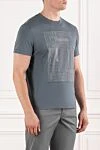 Brioni Футболка с декоративной печатью в стиле текстильной фактуры - графический принт. 100% хлопок. Страна производитель: Италия. Уход: специализированная чистка - фото 3