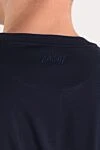 Brioni Blue sweatshirt made of soft cotton jersey without decoration - 100% cotton. Country of manufacture: Italy. Care: specialized cleaning - photo 5