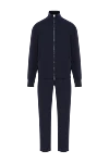 Brioni Dark blue men's sports and leisure suit with a zipper - 93% cotton, 7% polyamide. zipper. two side pockets. Country of manufacture: Italy. Care: specialized cleaning - photo 1