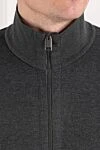Brioni Уютный спортивный костюм с эластичными манжетами и гладкой фактурой - 93% хлопок, 7% полиамид. молния. два боковых кармана. Страна производитель: Италия. Уход: специализированная чистка - фото 5
