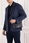 Сумка-месенджер Dior Rider 2.0 на блискавці зі шкіри чорного кольору Dior - принт Dior for My Real Friends. склад: зерниста теляча шкіра. Розміри: 23 x 17 x 2,5. Довжина ременя: 85-133 см. передня кишеня на блискавці . блискавка. Країна виробник: Італія. Догляд: спеціалізоване чищення - фото 2
