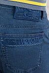 Scissor Scriptor Blue jeans with 3D logo embroidery on the back pockets - logo embroidery. 69% lyocell, 28% polyester, 3% polyurethane. zipper, button, drawstring. five pockets. Country of manufacture: Italy. Care: specialized cleaning - photo 5