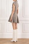 Beige cashmere dress with short sleeves and flared skirt Magda Butrym - 95% cashmere, 5% elastane. Fastener: zipper. Country of manufacture: Italy. Care: specialized cleaning - photo 4