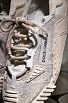 Dolce & Gabbana NS1 Slip-on Sneakers Made of Combined Materials White Women's - lace. 43% polyamide 21% calfskin 20% viscose 5% cotton 1% PVC. rubber sole. Fastener: lacing. Country of manufacture: Italy. Care: specialized cleaning - photo 7