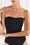 Alex Riviere Anja Black Strapless One-Piece Swimsuit - 83% polyamide, 17% elastane. Country of manufacture: Italy. Care: specialized cleaning - photo 5