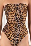 Alex Riviere Anja Leopard Strapless One-Piece Swimsuit - 83% polyamide, 17% elastane. Country of manufacture: Italy. Care: specialized cleaning - photo 5
