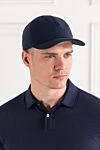 Лёгкая и мягкая мужская бейсболка из эксклюзивной ткани пике Loro Piana - логотип бренда. 100% хлопок. Страна производитель: Италия. Уход: специализированная чистка - фото 2