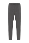 Loro Piana Jarno men's gray cotton gabardine trousers classic - 95% wool, 5% cashmere. button, zipper. two side pockets, one back pocket with button. Country of manufacture: Italy. Care: specialized cleaning - photo 1