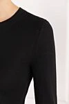 Loro Piana Черный джемпер Piuma с круглым вырезом из тончайшего и мягкого кашемира - 100% кашемир. Страна производитель: Италия. Уход: специализированная чистка - фото 5