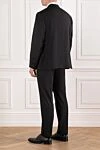 Black wool suit with straight trousers and a two-button jacket Sartoria Latorre - 100% wool. buttons. two side pockets, one chest pocket. Country of manufacture: Italy. Care: specialized cleaning - photo 4