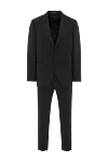 Sartoria Latorre Костюм мужской шерстяной черный однобортный классический - 100% шерсть . пуговицы. два боковых кармана, один нагрудный карман. Страна производитель: Италия. Уход: специализированная чистка - фото 1