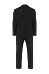 Костюм мужской шерстяной черный однобортный классический Sartoria Latorre - 100% шерсть . пуговицы. два боковых кармана, один нагрудный карман. Страна производитель: Италия. Уход: специализированная чистка - фото 6