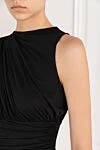Magda Butrym Sheer draped black bodysuit - drapery. 83% viscose, 17% elastane. Country of manufacture: Italy. Care: specialized cleaning - photo 5
