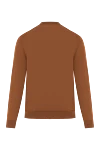 Men's jumper made of natural wool terracotta Cesare di Napoli - 100% wool. Country of manufacture: Italy. Care: specialized cleaning - photo 6