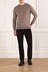 Men's jumper made of wool with a smooth texture Cesare di Napoli - 100% wool. Country of manufacture: Italy. Care: specialized cleaning - photo 2