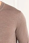Cesare di Napoli Men's jumper made of wool with a smooth texture - 100% wool. Country of manufacture: Italy. Care: specialized cleaning - photo 5