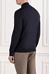 Men's Navy Wool Trouser with Stand-up Collar Cesare di Napoli - 100% wool. Fastener: zipper. Country of manufacture: Italy. Care: specialized cleaning - photo 4