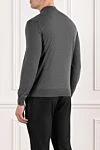 Men's grey wool turtleneck sweater Cesare di Napoli - 100% wool. Country of manufacture: Italy. Care: specialized cleaning - photo 4