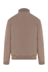 Men's bomber jacket with zip, fur inside and crocodile leather details Seraphin - crocodile leather inserts. 95% nylon, 5% crocodile leather, 100% natural fur. zippers. two side pockets. Country of manufacture: Italy. Care: specialized cleaning - photo 6