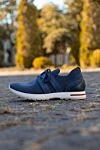 Loro Piana Sneakers 360 LP Lady Flexy Walk women's blue - brand logo. 100% textile. Fastener: laces. Country of manufacture: Italy. Care: specialized cleaning - photo 5