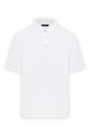 Loro Piana Рубашка-поло Tremezzo мужская белая из изысканного трикотажа интерлок - вышитый логотип по подолу. 100% хлопок. пуговицы. Страна производитель: Италия. Уход: специализированная чистка - фото 1