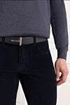 Reversible black grained leather belt with ribbed T-bar buckle Tom Ford - T-shaped buckle. 100% genuine leather. Country of manufacture: Italy. Care: specialized cleaning - photo 2