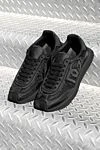 Black men's DG Cushion textile sneakers Dolce & Gabbana - brand logo. 66% polyester 21% calfskin 13% polyurethane. lacing. 20 mm microporous rubber sole. Insole: felt. Country of manufacture: Italy. Care: specialized cleaning - photo 6