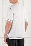 Men's cotton T-shirt with designer seams and a logo Dolce & Gabbana - Decoration: logo, piping. Material: 100% cotton. chest pocket. Country of manufacture: Italy. Care: specialized cleaning - photo 4