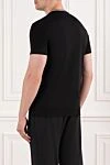 Класична футболка з м'якого чорного джерсі з кишенею Dolce & Gabbana - окантовка, логотип. 100% бавовна. нагрудна кишеня. Країна виробник: Італія. Догляд: спеціалізоване чищення - фото 4