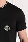 Dolce & Gabbana Класична футболка з м'якого чорного джерсі з кишенею - окантовка, логотип. 100% бавовна. нагрудна кишеня. Країна виробник: Італія. Догляд: спеціалізоване чищення - фото 5