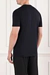 Класична футболка з м'якого синього джерсі з кишенею Dolce & Gabbana - окантовка, логотип. 100% бавовна. нагрудна кишеня. Країна виробник: Італія. Догляд: спеціалізоване чищення - фото 4