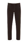 Scissor Scriptor Brown corduroy trousers with a crocodile patch - Decoration: Ribbed. 100% cotton. Zipper, button. 5 pockets. Country of manufacture: Italy. Care: specialized cleaning - photo 1