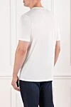 Basic white T-shirt with a round neck and short sleeves Cesare di Napoli - 100% cotton. Country of manufacture: Italy. Care: specialized cleaning - photo 4