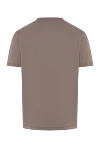 Men's plain T-shirt with a light satin sheen Cesare di Napoli - 100% cotton. Country of manufacture: Italy. Care: specialized cleaning - photo 6