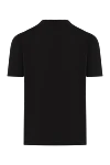 Men's basic cotton T-shirt in classic black Cesare di Napoli - 100% cotton. Country of manufacture: Italy. Care: specialized cleaning - photo 2