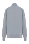 Gray sports jacket with a zipper and white stripes on the sleeves Palm Angels - Decoration: brand logo. Material: 100% polyester. Fastener: zipper. Country of manufacture: Italy. Care: specialized cleaning - photo 6