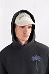 Cotton baseball cap with 3D embroidery. Palm Angels - Decoration: brand logo. Material: 100% cotton. Country of manufacture: Italy. Care: specialized cleaning - photo 2