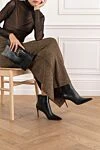 Жіночі черевики So Kate Booty з чорної телячої шкіри на тонких підборах Christian Louboutin - 100% натуральна шкіра. блискавка. Висота підбору: 85 мм. Країна виробник: Італія. Догляд: спеціалізоване чищення - фото 2