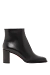 Christian Louboutin Adoxa 70 women's ankle boots in black calfskin with a red accent - 100% genuine leather. Zipper. Heel height: 70 mm. Country of manufacture: Italy. Care: specialized cleaning - photo 1