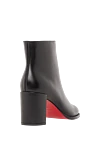 Christian Louboutin Adoxa 70 women's ankle boots in black calfskin with a red accent - 100% genuine leather. Zipper. Heel height: 70 mm. Country of manufacture: Italy. Care: specialized cleaning - photo 3