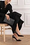 Классические женские туфли Kate из глянцевой черной лакированной кожи Christian Louboutin - красная подошва. Состав : 100% натуральная кожа. Высота каблука: 85 мм. Страна производитель: Франция. Уход: специализированная чистка - фото 2
