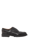 Doucal`s Black leather lace-up shoes - 100% genuine leather. lace-up. rubber. Country of manufacture: Italy. Care: specialized cleaning - photo 1