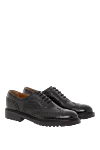 Black leather lace-up shoes Doucal`s - 100% genuine leather. lace-up. rubber. Country of manufacture: Italy. Care: specialized cleaning - photo 2