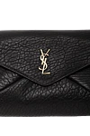 Saint Laurent Cassandre Large Black Lambskin Envelope Clutch - Decoration: brand logo. Material: 100% genuine leather. Size: 29.5 x 18 x 4.5 cm. one flat pocket. magnetic clasp. Country of manufacture: Italy. Care: specialized cleaning - photo 5