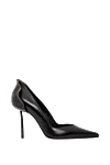 Le Silla Petalo heels with the signature petal heel - Decoration: petal on the heel. Material: 100% genuine leather. Heel height: 100 mm. leather. Country of manufacture: Italy. Care: specialized cleaning - photo 1